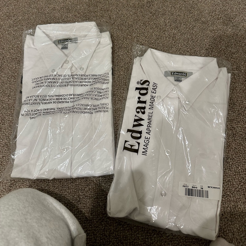 Two for $18 ($9 each!!!!) - Ladies Edwards Long sleeve collared dress shirt